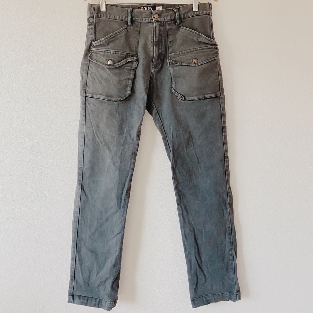 Poler Skate Cargo Blue 4 Pocket Denim Pant